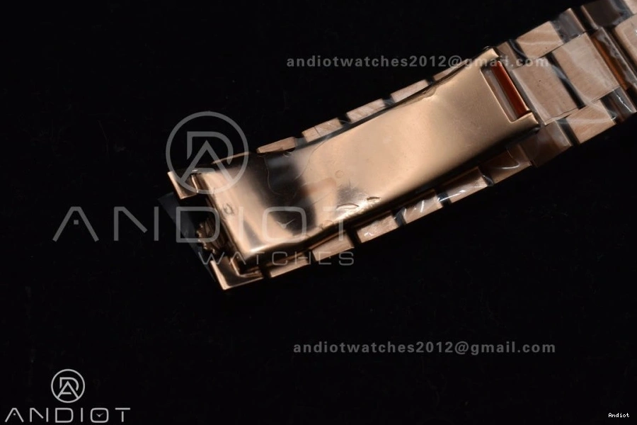 Bracelet President GMF RG 40 DayDate Dial A2836 V2 Crystal Steel On RG 904L Markers Plated 0303